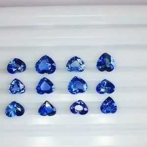 Zafiros azules naturales talla corazón, 17.52 quilates, calidad AAA, con un brillo excelente y un bonito color, corte y pulido perfectos. - Product Image 6