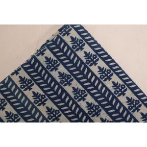 Vintage Style Indigo Cotton Fabric Indian Hand Printed Textile <b>for</b> Clothing Curtains Crafts and Decor - Product Image 3