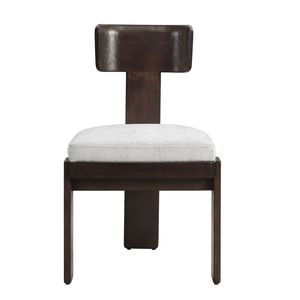 Set of 2 Gray Upholstered <b>Dining</b> <b>Chairs</b> with Dark <b>Brown</b> Solid Rubber Wood Legs 330 LBS Weight Capacity 330 LBS Weight Capa - Product Image 6