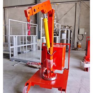 Naltako NCC-1200 1.2 Ton Capacity Mini Hydraulic Crane 3.5m Lift 360 Rotating Floor Crane for HVAC Support - Product Image 1