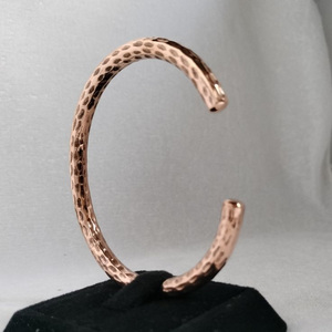 Bracelet en cuivre pur rustique, artisanat métallique, 100 % cuivre original, poli rustique - Product Image 5
