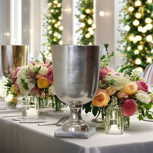 Gran oferta, florero de mesa de boda, jarrón dorado, florero de restaurante, accesorios de decoración, soporte de flores de boda, centros de mesa - Product Image 2