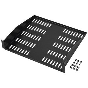 Mensola per Rack Server 2U, Profondità 16"/406mm, Capacità Massima di Carico 50 libbre, Mensola Ventilata a Sbalzo per Montaggio a Parete, Vassoio Portaoggetti per Rack - Product Image 1