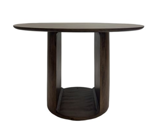 Table à manger ronde moderne en bois, table de dîner contemporaine pour la maison, l'hôtel, l'appartement - Product Image 1