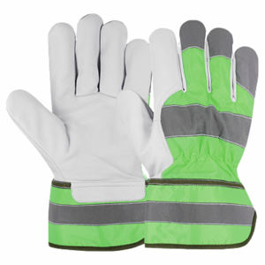 Gants de sécurité en cuir de vachette grainé de qualité supérieure, résistants à la chaleur et aux étincelles, pour ouvriers du bâtiment canadiens - Product Image 6