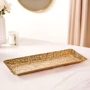 Luxury Decor Metal Chocolate <b>Tray</b> Stainless Steel Decorative Serving <b>Tray</b> for Candy <b>Snacks</b> - Product Image 4
