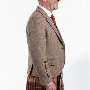 Chaqueta Kilt Argyle Personalizada al por Mayor con Chaleco de 5 Botones, Traje de Boda Escocés, Chaqueta para Hombre - Product Image 3