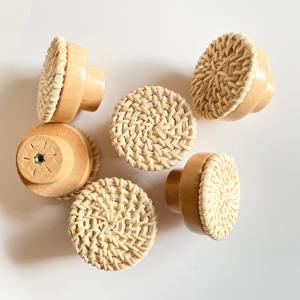 Poignées de porte en rotin élégantes pour meubles de chambre, boutons de porte et de tiroir faits à la main, les plus vendus - Product Image 5