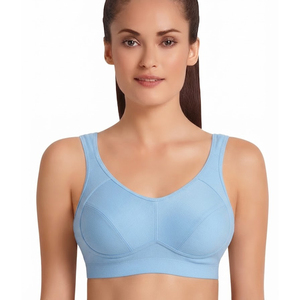 Women's High Support Sports <b>Bra</b> Breathable Four-Way Stretch Front Logo Quick Dry Yoga Fitness Running Casual <b>Bra</b> - Product Image 6