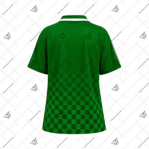เสื้อโปโลฟุตบอลแบบสปอร์ตคอวีลายตารางหมากรุกสำหรับผู้หญิงสั่งทำพิเศษสำหรับชมรมกรีก Iota Phi Lambda ขายส่ง - Product Image 3