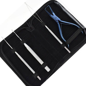 Kit de Herramientas Premium para Extensiones de Cabello, Herramientas de Aplicación de Extensiones de Cabello Duraderas y Profesionales para Salón de Belleza, Uso Doméstico, Reutilizables - Product Image 4