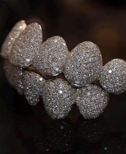 Suministro Directo de Fábrica: Nuevas Capas Dentales Grillz de Oro con Diamantes para Amantes de la Joyería Hip Hop, Duraderas y Disponibles a Precios Competitivos - Product Image 3