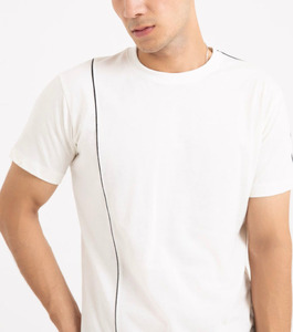 Custom Print Logo Mock <b>Neck</b> <b>High</b> Quality 100% Cotton Heavy Weight Luxury <b>Tshirt</b> Unisex t shirt - Product Image 2