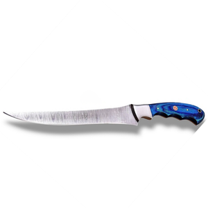 Premium <b>Fish</b> Cleaning <b>Knives</b> with Polished Narrow Blade and Decorative Ergonomic Grip for Restaurant Kitchen Seafood Preparation - Product Image 1