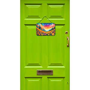 New Multicolor Marigolds Door <b>Hanging</b> Prints Aluminum Metal Wall Plaque <b>for</b> Kitchen <b>Bar</b> Bathroom <b>Home</b> Decor-8HX12W - Product Image 2