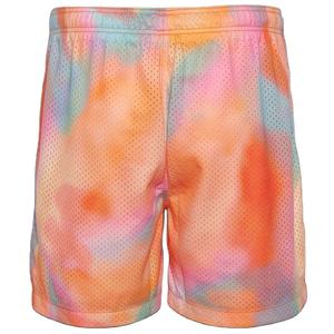 Nouveaux shorts en maille à imprimé floral personnalisé tendance, vêtements de rue, impression par sublimation sur toute la surface, réversible, séchage rapide, respirant - Product Image 2