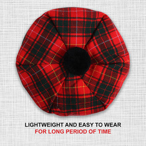 Sombrero Escocés Tam o' Shanter Hecho a Mano con Pompón de Lana y Acrílico, Personalizado con el Escudo del Clan, Venta al Por Mayor - Product Image 2