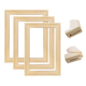 Wooden Photo <b>Frame</b> Rectangular Minimalist Design Durable Wall Mount Vertical Orientation - Product Image 3