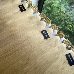 RUSA Extensions de cheveux humains vierges en vrac, blondes, vietnamiennes, Super Double Drawn, double trame machine, pointes pleines, I-Tip, 100g, 10-34 - Product Image 5