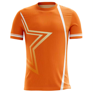 Maillot de football à manches courtes, design dynamique diagonal, respirant, séchage rapide, uniforme de sport pour match - Product Image 1