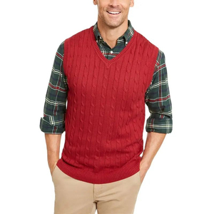 Chaleco de Suéter Informal de Alta Calidad, Cálido y Transpirable para Otoño e Invierno, el Más Vendido, Sin Mangas para Hombre - Product Image 1