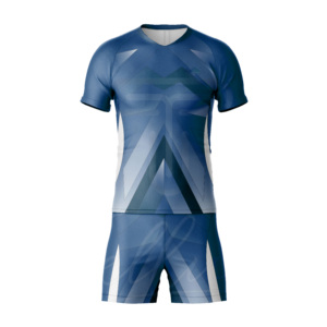 Custom Men's Soccer Jersey Set Short Sleeve V-Neck Sublimated Geometric Print Moisture Wicking Quick Dry Breathable Summer 100% - Product Image 6