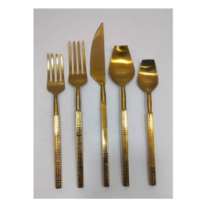 Juego de Cubiertos de Acero Inoxidable con Diseño de Espiga de Trigo, Estilo Tradicional, Pulido Espejo, para Mesa de Comedor, Decoración del Hogar - Product Image 4