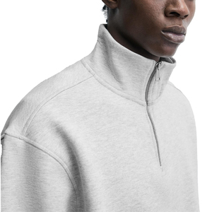 Sudadera de Hombre con Cierre de Cremallera, Color Sólido, Corte Regular, Algodón French Terry, Estilo Casual para Otoño, Cuello Alto - Product Image 6