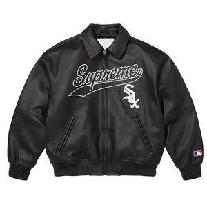 Chaqueta Bomber Negra de Poliéster para Hombre, Diseño con Parche del Super Bowl LIX, Cierre de un Solo Botón, Informal, con Logotipo Frontal, Ropa de Abrigo para Otoño - Product Image 3