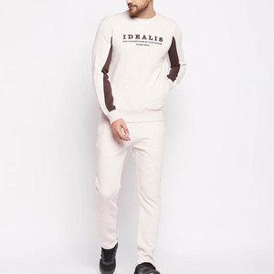 Survêtement Homme Econex Sports Bleu Marine Rose Imprimé Lettres Coupe-Vent Léger à Capuche Coupe Droite Longueur Entière Design 2-en-1 Streetwear - Product Image 1