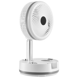 Portable 10-Inch Foldable Rechargeable Oscillating <b>Fan</b> <b>with</b> 3-Speed <b>Remote</b> <b>Control</b> Quiet Pedestal for Desk/Table Use - Product Image 3