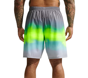 Custom Men's Eco-Friendly Loose Fit Swim Shorts Quick Dry Polyester Spandex Beach Swimwear Summer Colored Wash Floral <b>Print</b> - Product Image 2