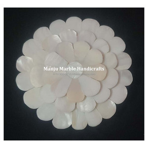 Espejo de nácar de piedra pulida hecho a mano indio altamente técnico con forma de flor Super espejo clásico uso para regalos - Product Image 6