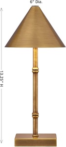 Lámpara de Mesa de Latón con Acabado Moderno Clásico, Pantalla Plegable Extraíble, Ecológica, para Diwali y Decoración de Interiores Modernos - Product Image 5