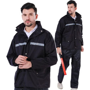 Ensemble imperméable pour homme avec logo personnalisé, veste et pantalon coupe-vent pour l'extérieur, fabricant OEM ODM - Product Image 4
