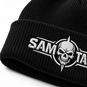 หมวกบีนนี่ปักลาย Sam Tactical สีดำ สไตล์พังก์ สำหรับฤดูหนาว ใช้กลางแจ้ง ขนาดรอบศีรษะ 56-58 ซม. ราคาขายส่ง - Product Image 5