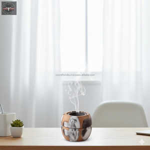 Quemador de Incienso Árabe Bakhour Bakhoor Dukhoon, Hecho a Mano con Madera y Resina Epoxi, con Aroma a Cilantro, Diseño Personalizado, Regalo Religioso - Product Image 3