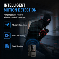 Caméra corporelle ultra HD avec vision nocturne et grand angle, enregistreur portable sur poitrine, prend en charge les cartes TF jusqu'à 512 Go, idéale pour les patrouilles de sécurité