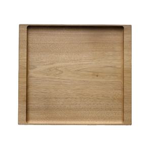 Traditional Handmade Wooden Serving Tray | Solid <b>Wood</b> Food Tray for Snacks & Food Service Kitchenware - Product Image 1