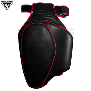 Dual Color Premium Quality New Customized Made High Performance Kickboxing <b>Thigh</b> <b>Pads</b> Adjustable Straps Martial Arts Gear - Product Image 2