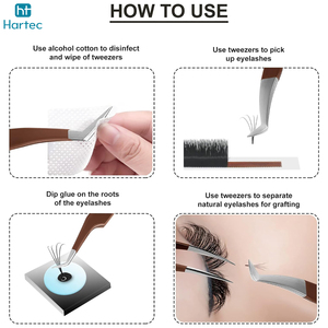 Wholesale Rate Brown Finish High-Precision Beauty Tools Stainless Steel Ergonomic Design Eyelash Extension and Volume Tweezers - Product Image 3