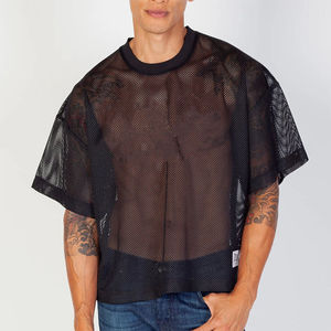 T-shirt personnalisé en gros, imprimé intégral, style rétro streetwear, maillot de football américain, sublimation de haute qualité, coupe ample en maille - Product Image 6