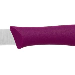 Couteaux à éplucher de cuisine Purple Grip avec lame fine argentée et pointe affûtée pour couper les fruits, éplucher les légumes et la préparation quotidienne des aliments - Product Image 5