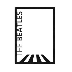 Letrero Metálico Minimalista Nórdico de The Beatles, Decoración de Pared de Acero con Temática Musical Creativa para Sala de Estar o Bar - Product Image 1