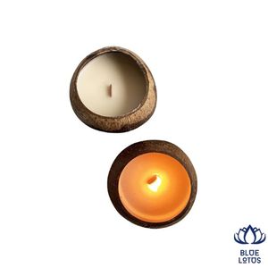 Bougie en Coque de Noix de Coco Écologique de Haute Qualité, Meilleure Vente, Cire de Soja Parfumée, Aromathérapie, Décoration d'Intérieur, Prix Direct - Product Image 1