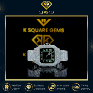 Revendeur de Confiance Proposant des Montres de Luxe Automatiques à Quartz, Étanches, VVS, Unisexe, en Acier Inoxydable, avec Verre Saphir et Bracelet en Moissanite - Product Image 6