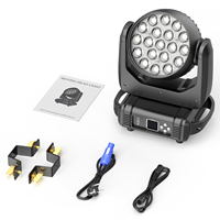 U`King 19x15W Beam Moving Head Light DMX512 RGBW 4IN1 LED Zoom Wash Effekt Bühnenlicht für DJ Disco Party Hochzeit