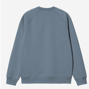 Sweat-shirt en maille gaufrée thermique pour homme, coupe classique, avec bordures côtelées aux poignets, style décontracté chic, couleur ardoise - Product Image 2