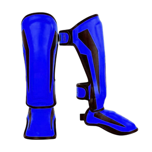 Protège-tibias de compression MMA en néoprène, manchon de protection pour le tibia et le cou-de-pied, protège-jambes de kickboxing pour équipement d'arts martiaux - Product Image 2