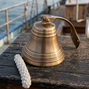 Campana de Metal de Lujo para Colgar en la Pared, Estilo Marítimo Vintage, para Casa de Playa, Oficina, Restaurante, Interiores Costeros y Coleccionistas - Product Image 5